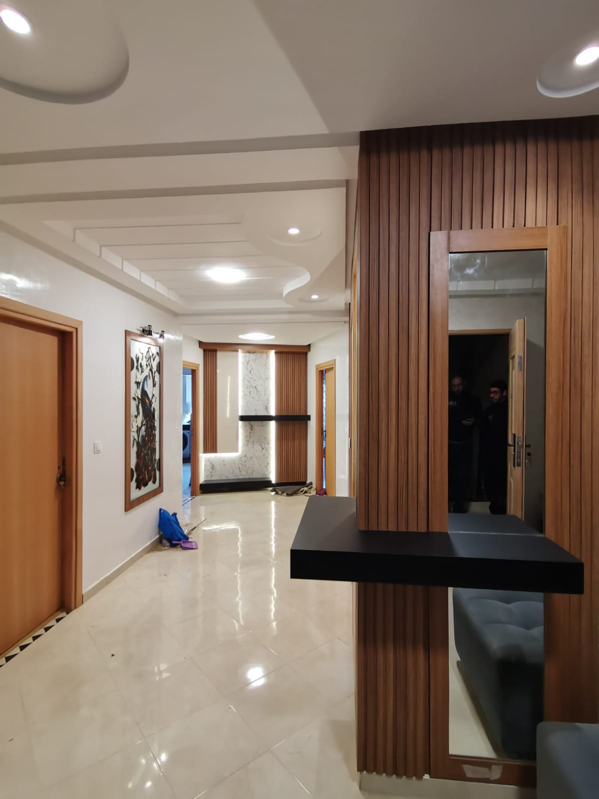 Interior de madera de lujo